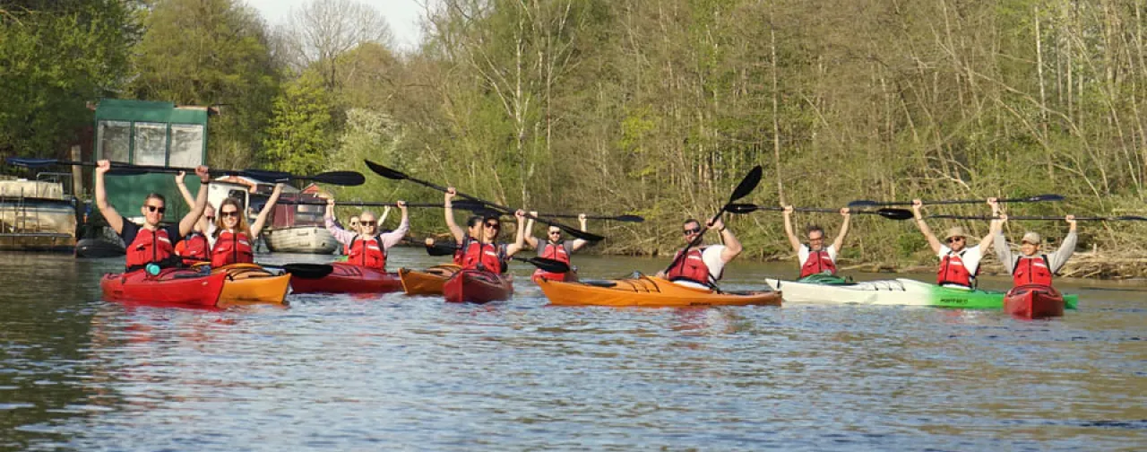 Guidad kajaktur i Göteborgs kanaler